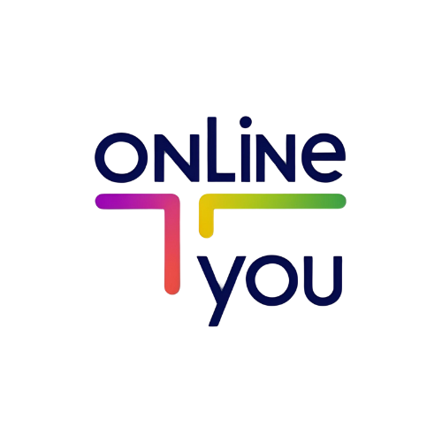 words onLine you with coloured lines in shape of L's on their side